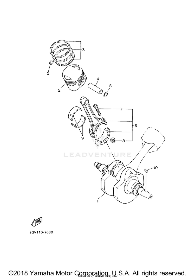 Crankshaft Piston Schematic