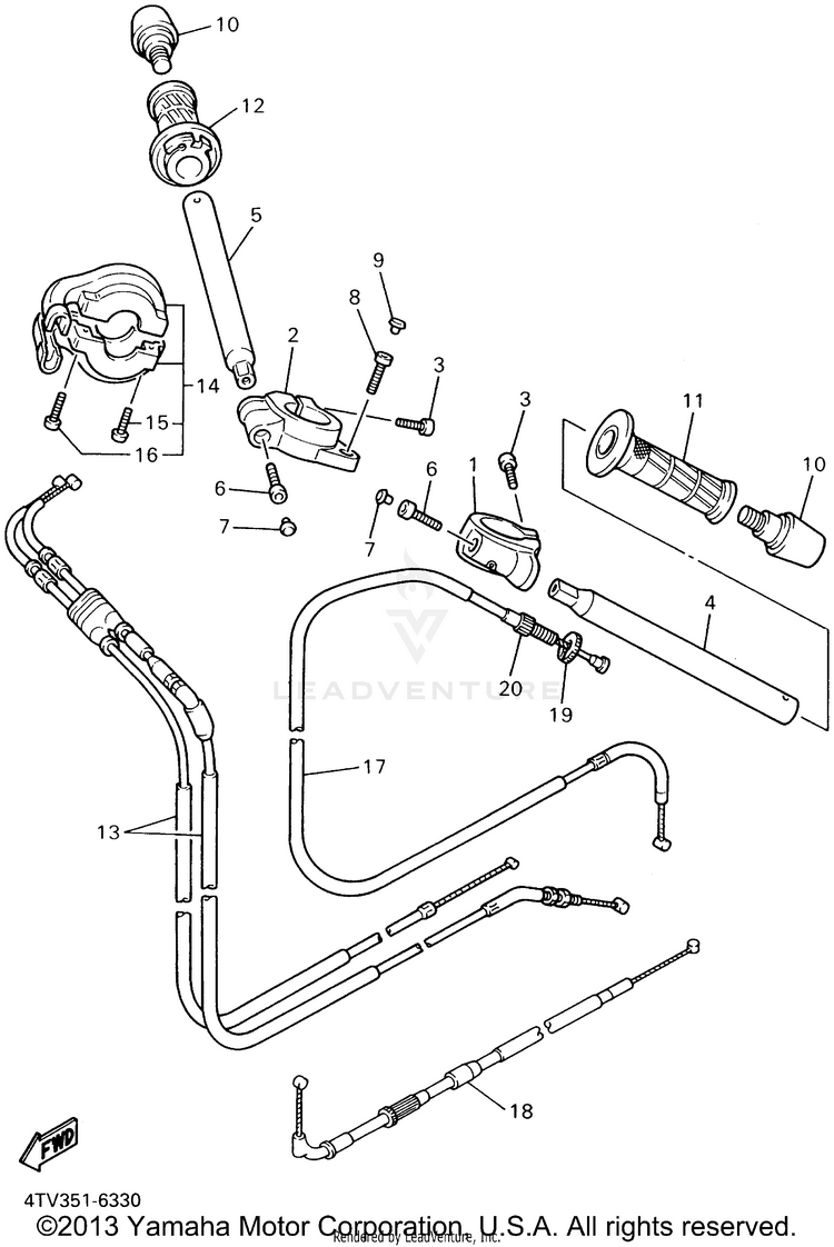Steering Handle Cable Schematic
