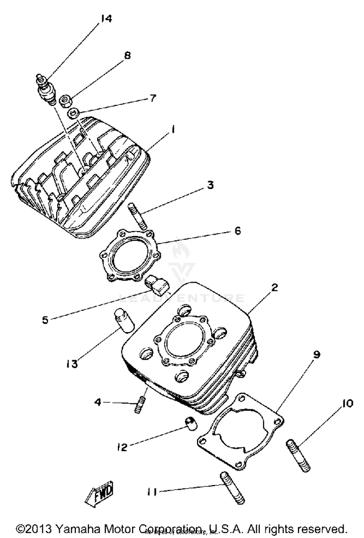 Cylinder Head-Cylinder Schematic