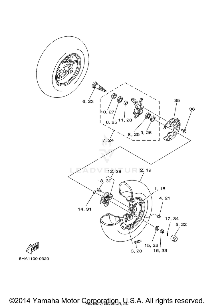 Front Wheel Schematic