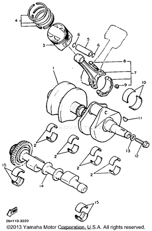 Crankshaft Piston Schematic