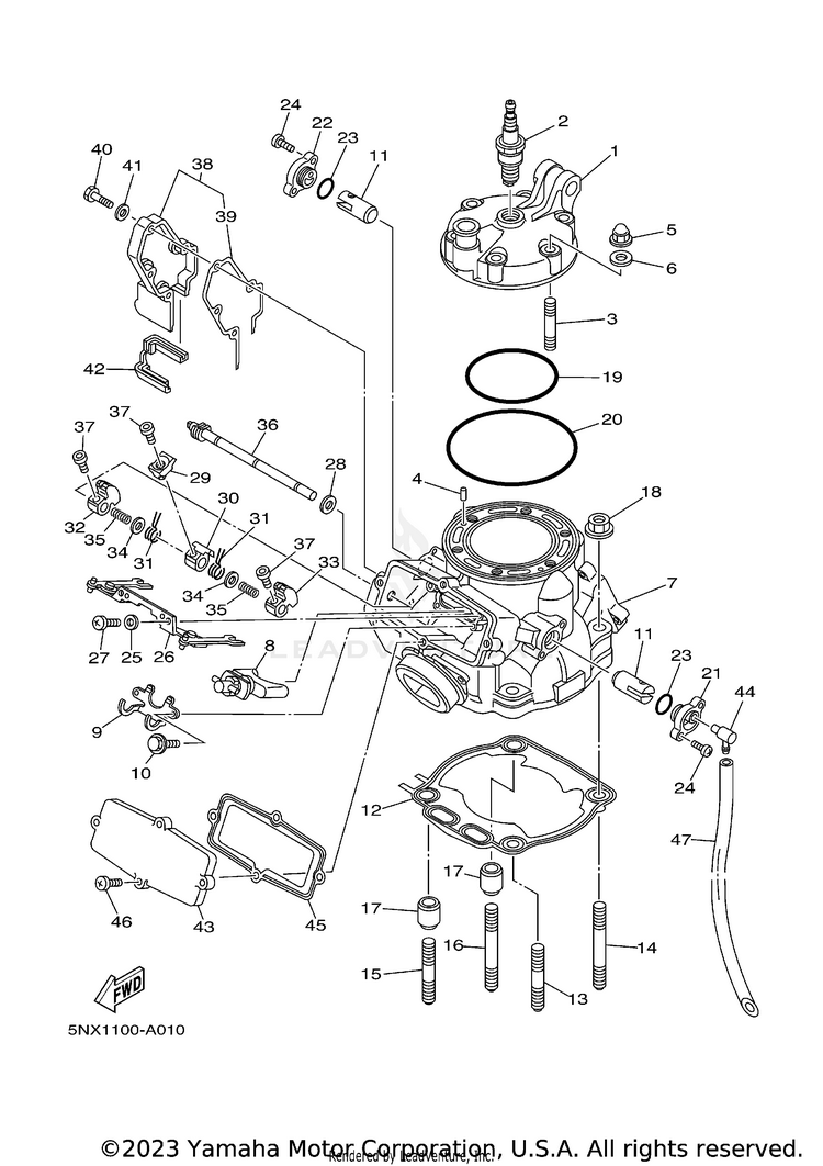 Cylinder Head Schematic