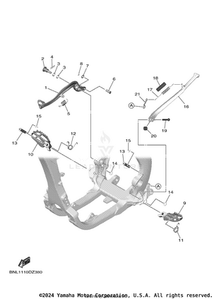 Stand & Footrest Schematic