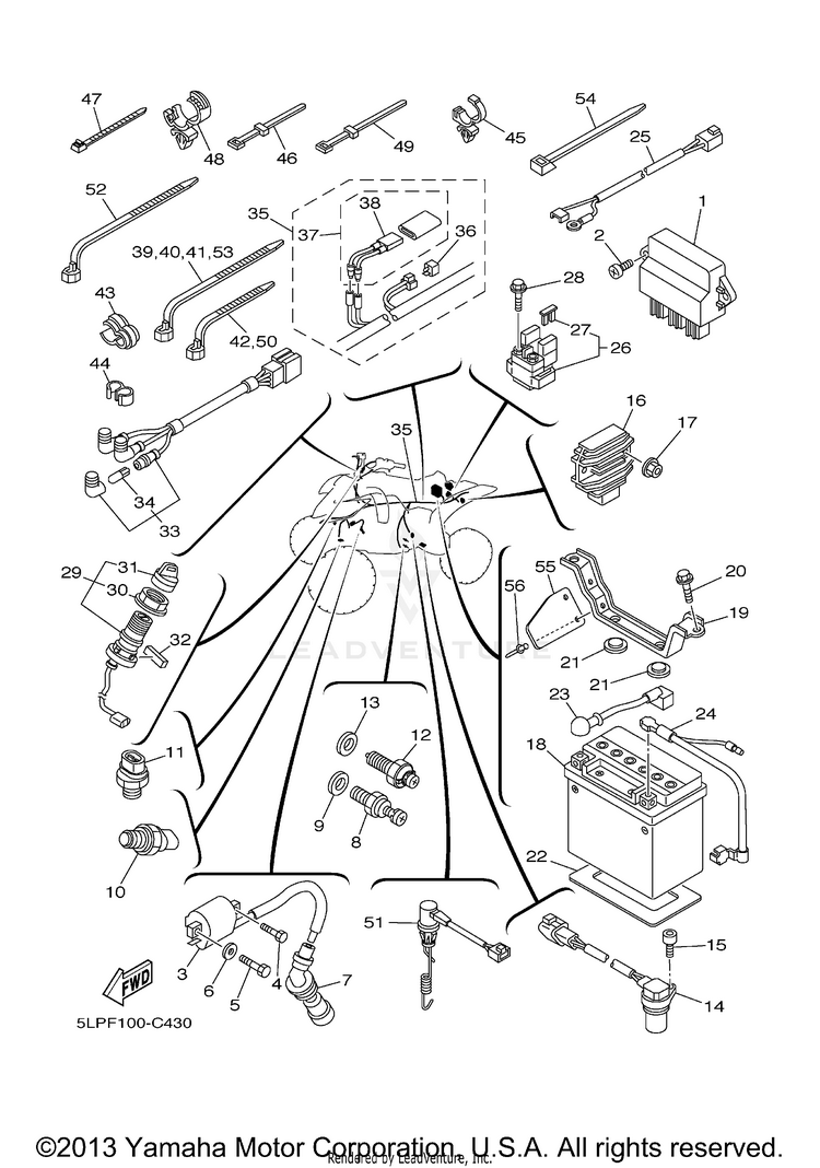 Electrical 1 660R RAPTOR - YFM660RS - 2004 Schematic