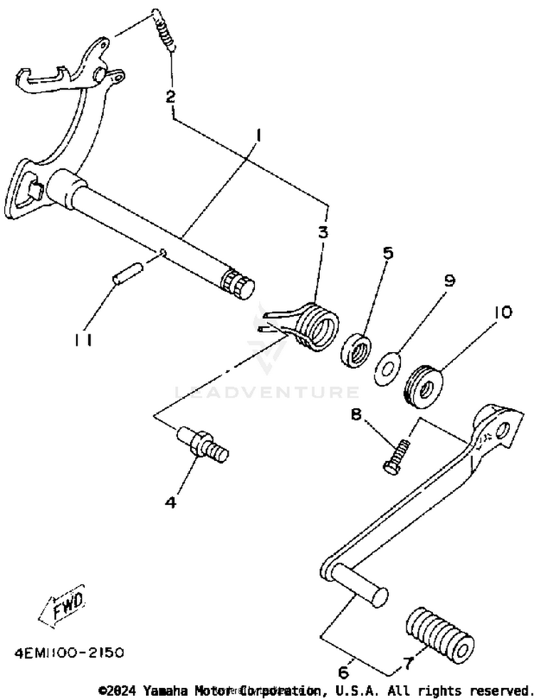 Shift Shaft Schematic