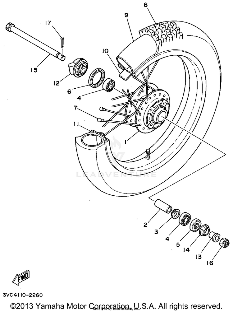 Front Wheel Schematic