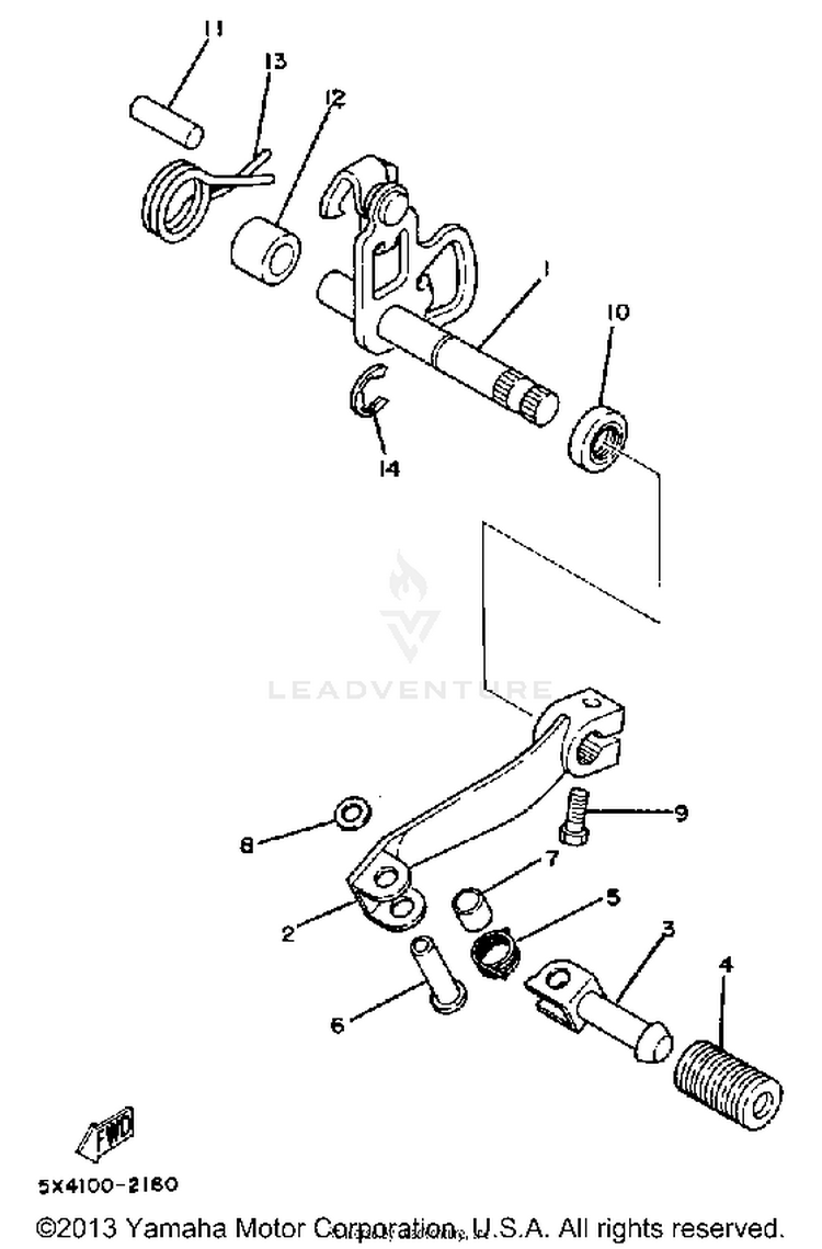 Shift Shaft-Pedal Schematic