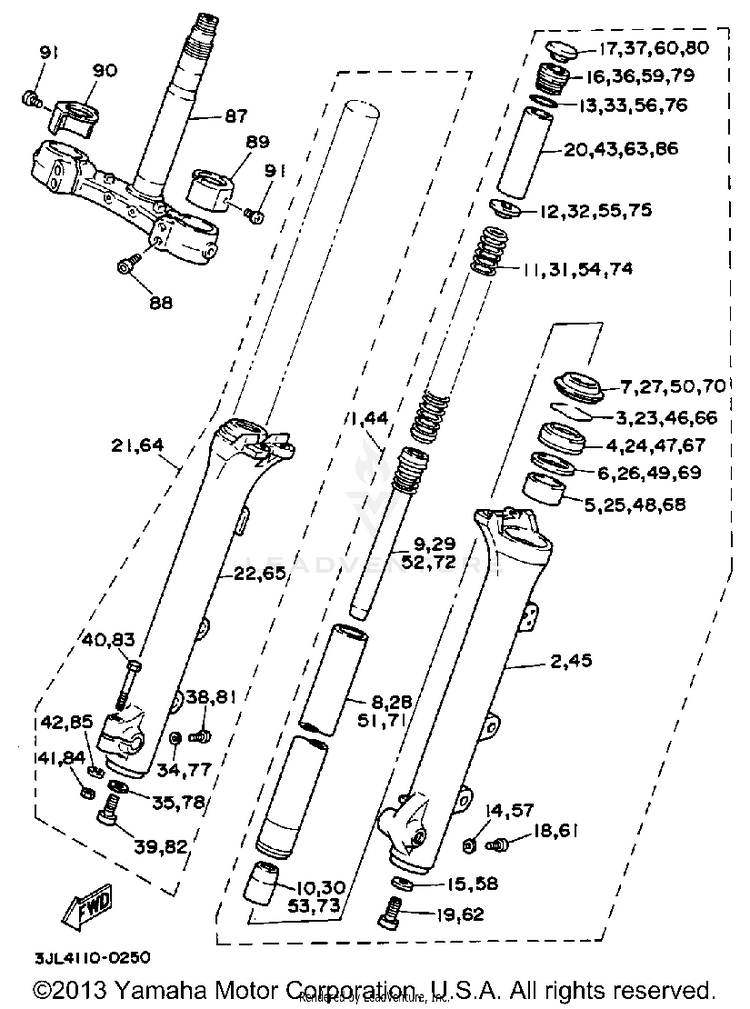 Front Fork Schematic