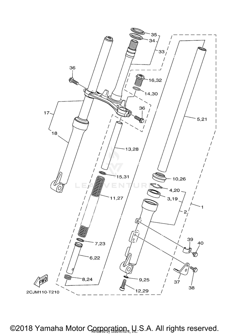 Front Fork Schematic