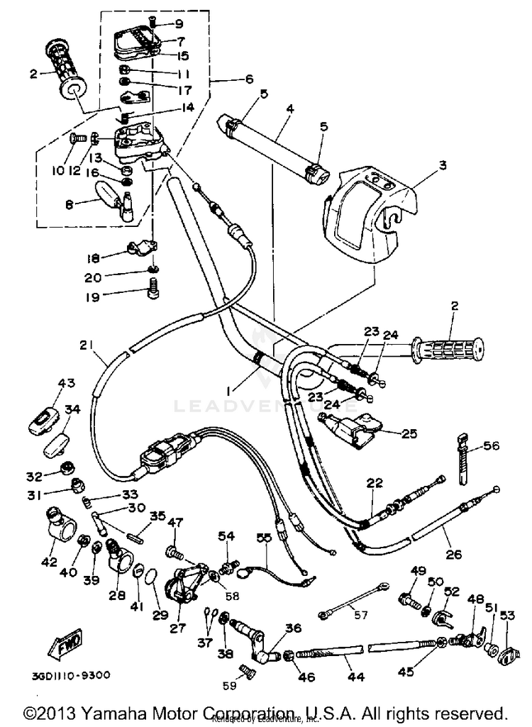 Handlebar Cable Schematic