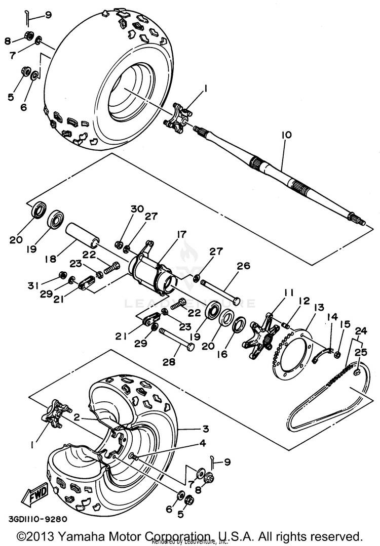 Rear Wheel Schematic