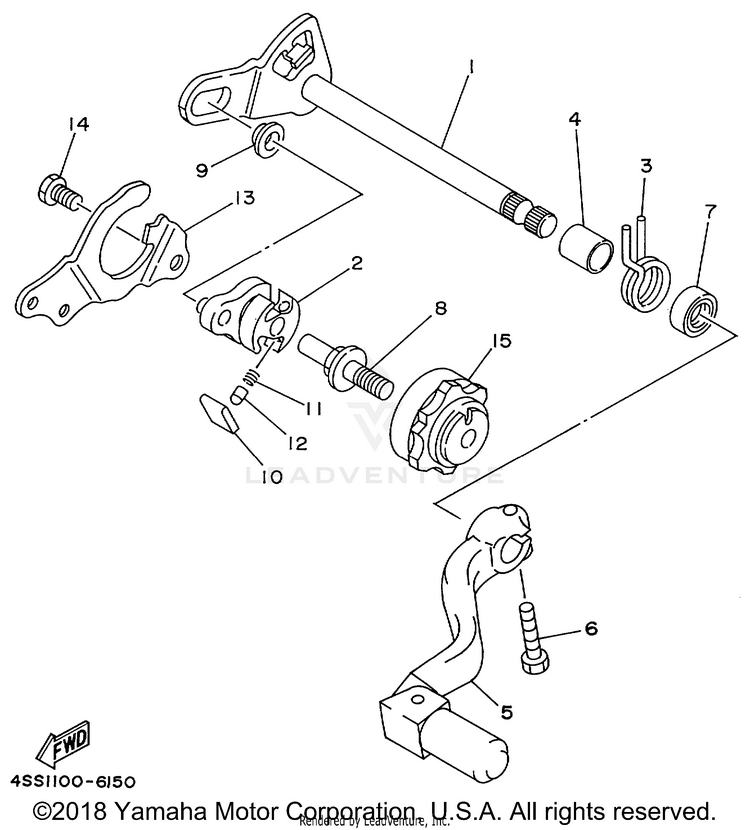 Shift Shaft Schematic