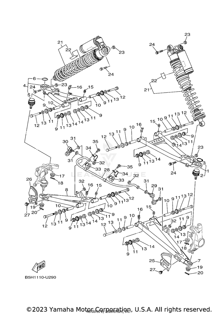 Front Suspension Wheel Schematic