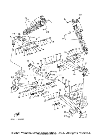 Front Suspension Wheel Schematic