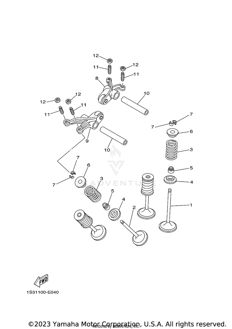 Valve 700 FI  EPS 4WD SPECIAL EDITION - YFM7FGPSEZ - 2010 Schematic
