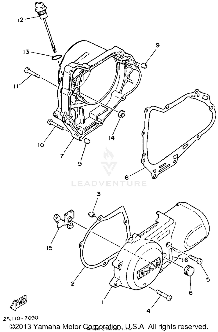 Crankcase Cover Schematic