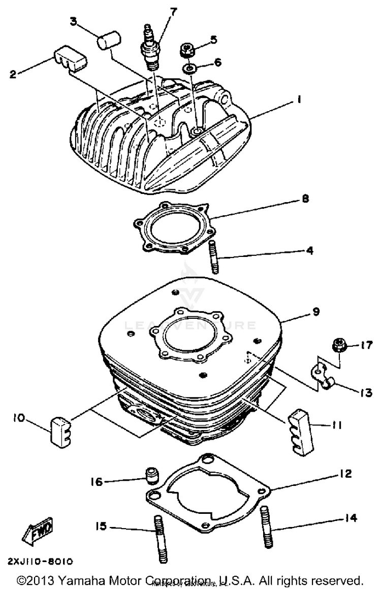 Cylinder Head Schematic