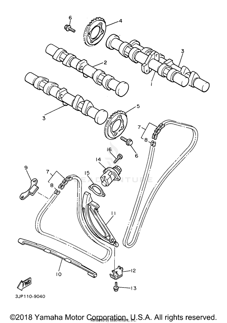Camshaft Chain Schematic