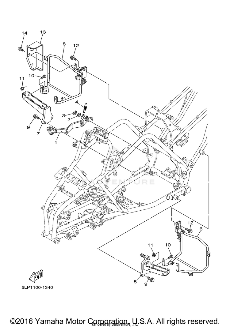 Stand Footrest Schematic
