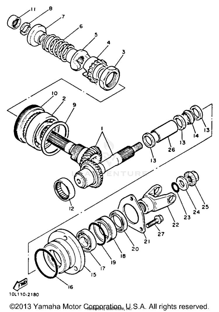 Middle Drive Gear Schematic