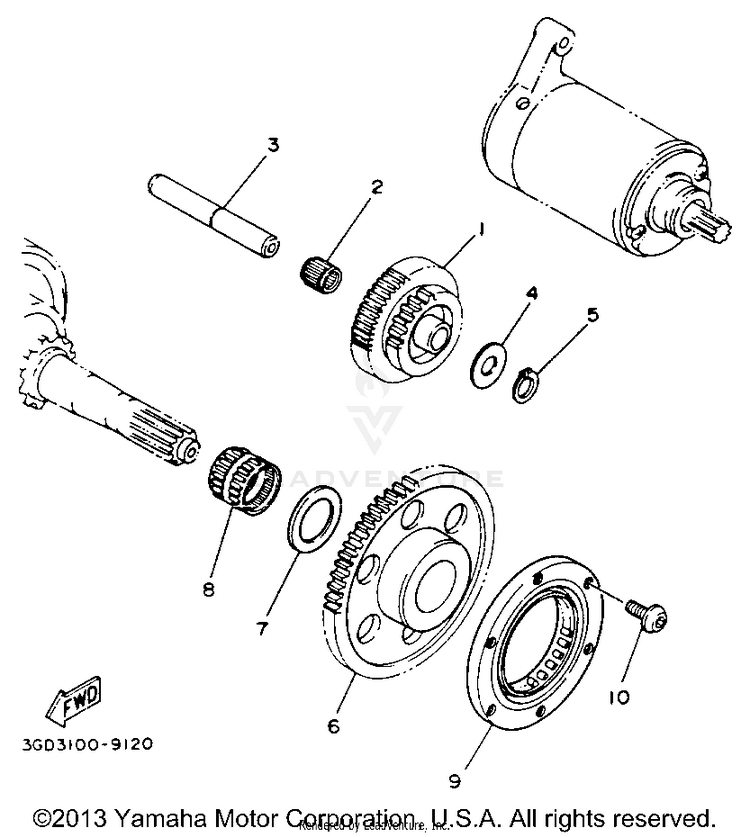 Starter Clutch Schematic