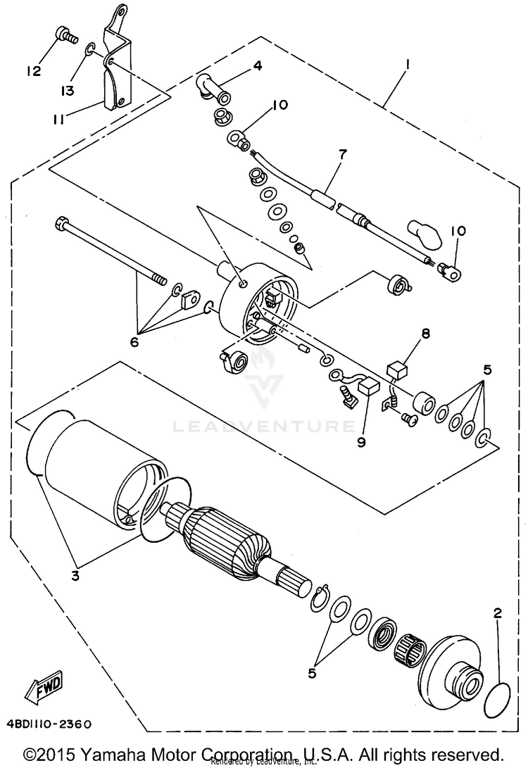 Starting Motor Schematic