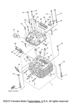 Cylinder Head Schematic