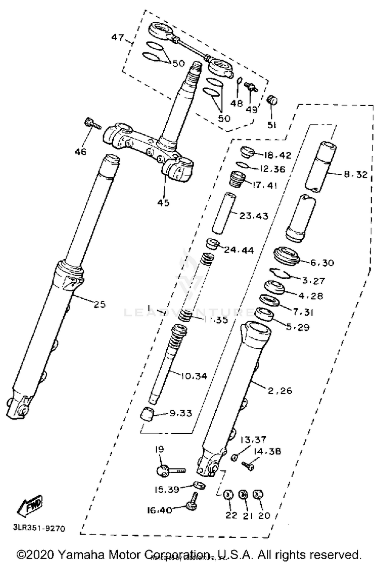 Front Fork Schematic
