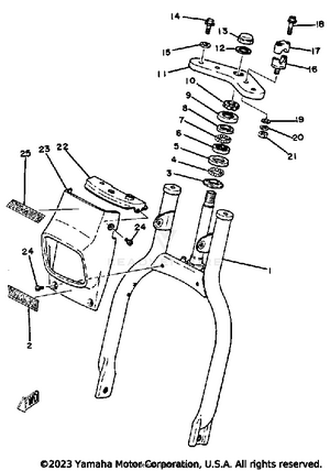 Front Fork Yt125j Schematic