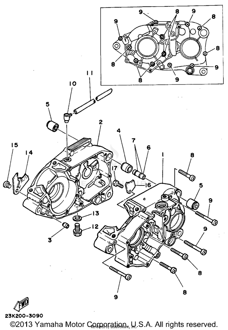Crankcase Schematic