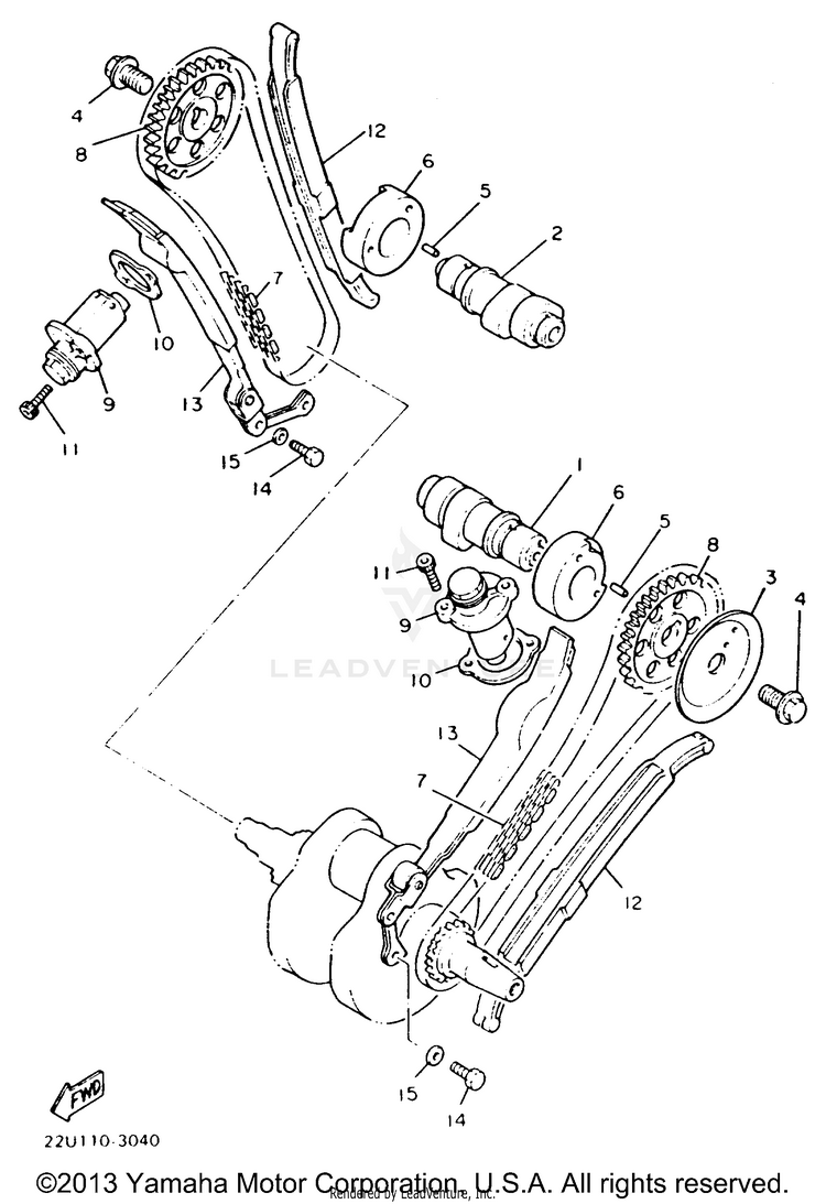 Camshaft Chain Schematic
