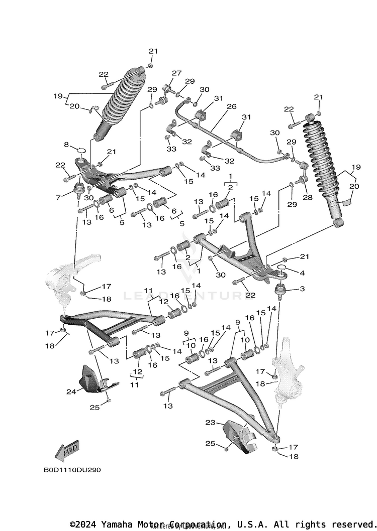 Front Suspension Wheel Schematic