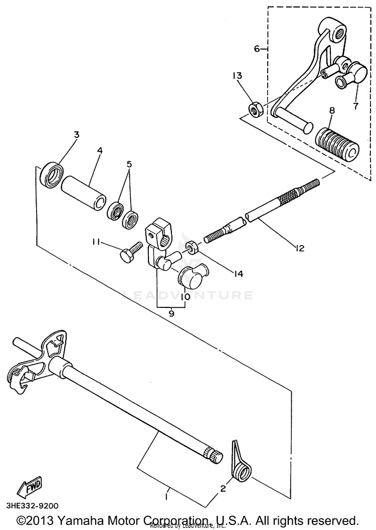 Shift Shaft Schematic