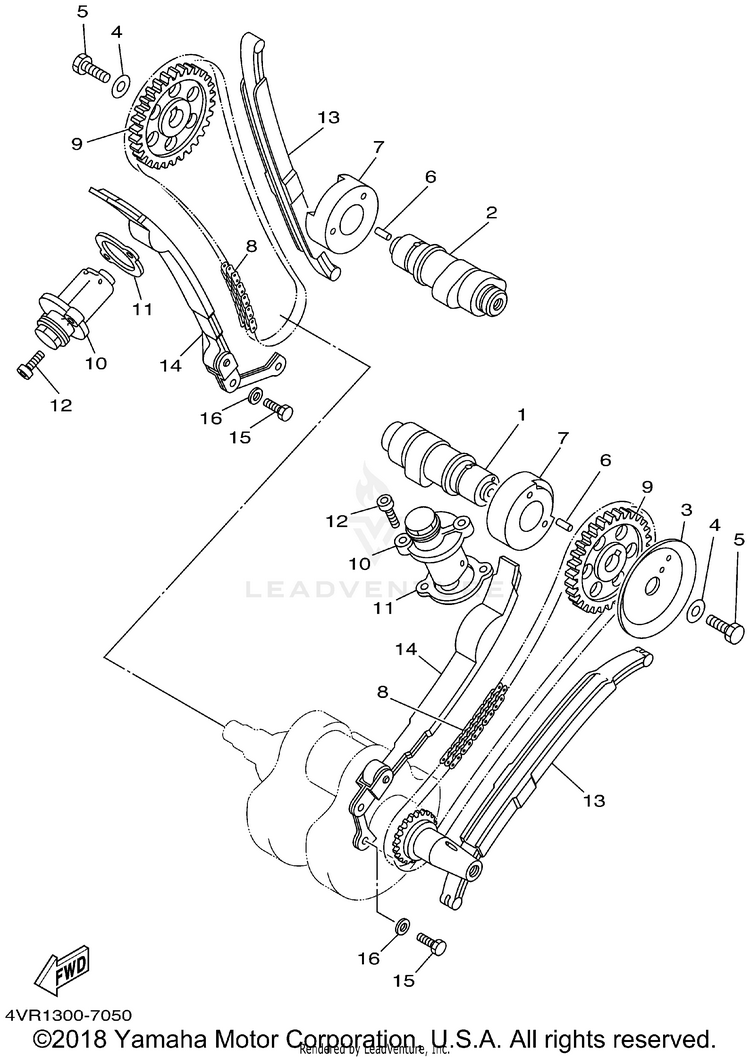 Camshaft Chain Schematic