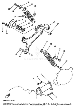 Swing Arm - Rear Shocks Schematic