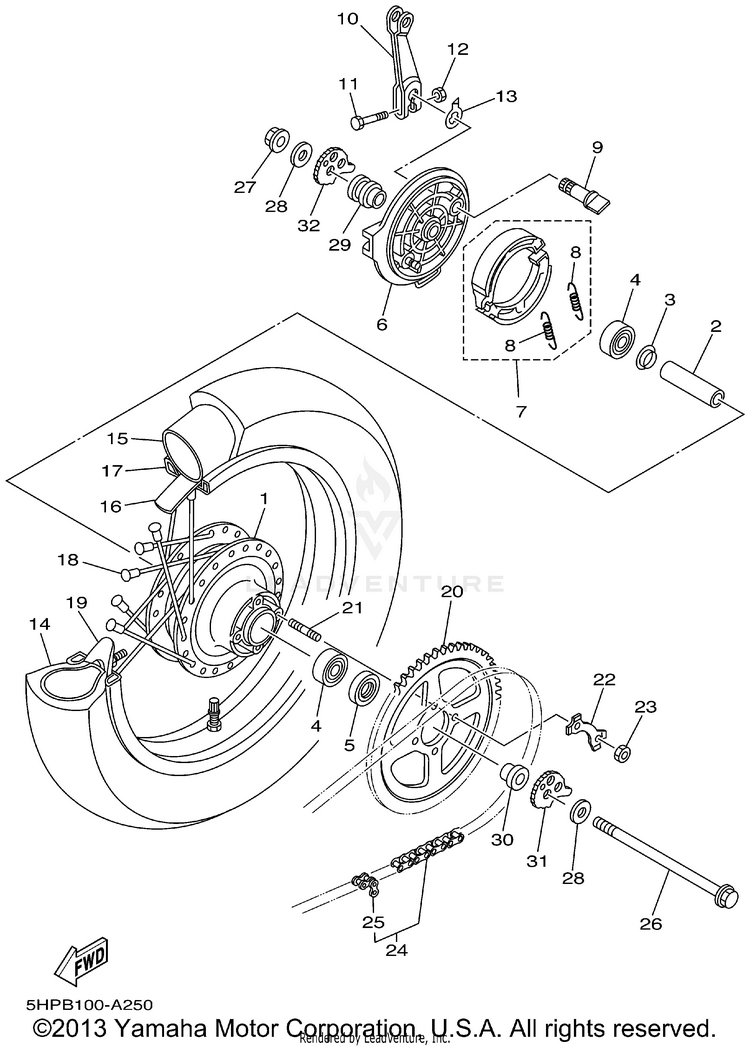 Rear Wheel Schematic