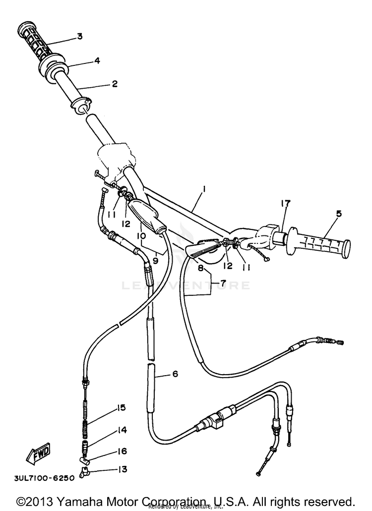 Steering Handle Cable Schematic