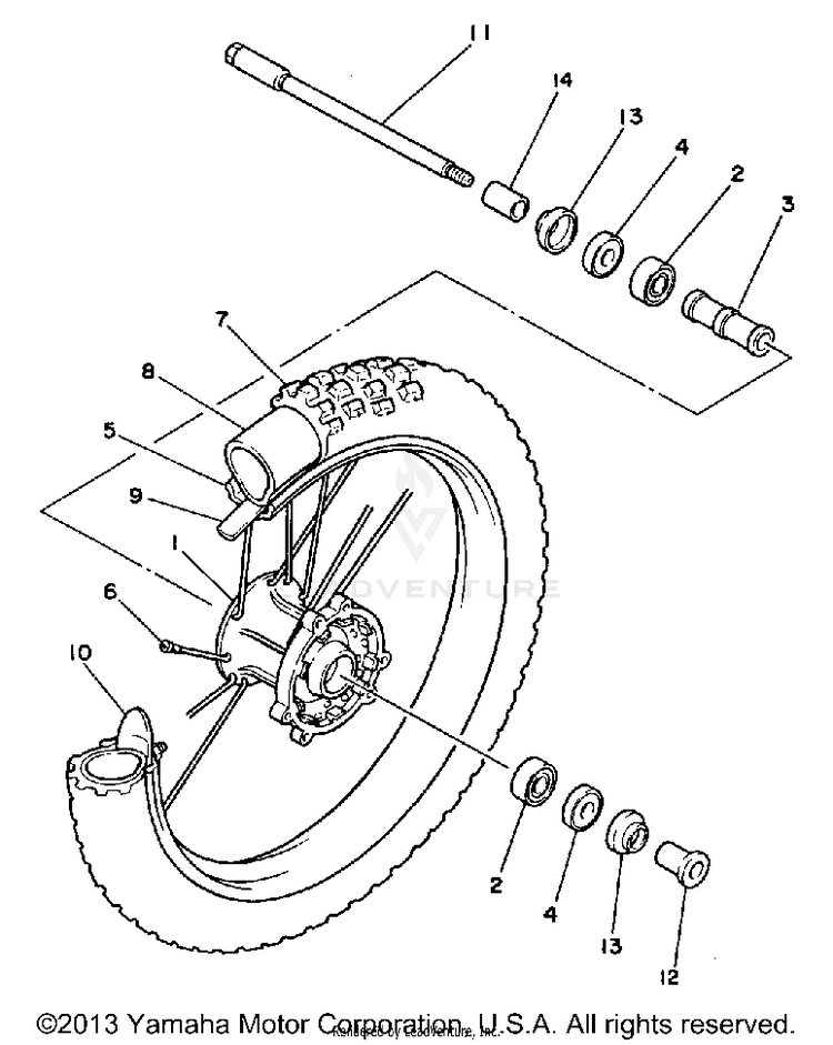 Front Wheel Schematic