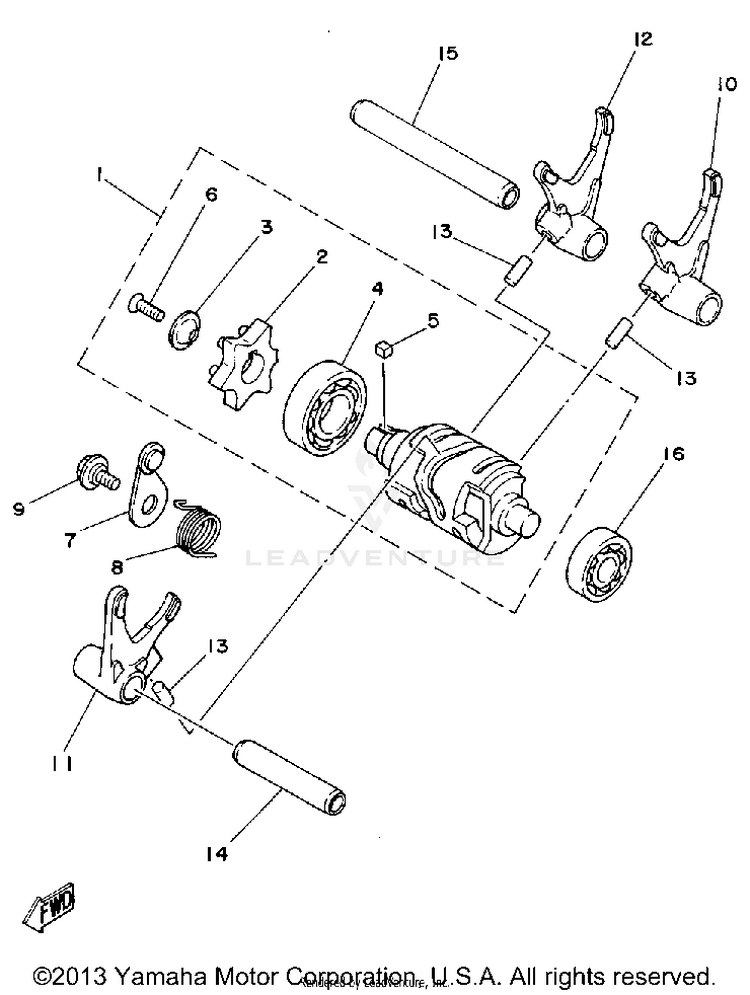Shift Cam - Fork Schematic