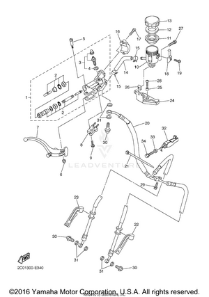 Front Master Cylinder Schematic