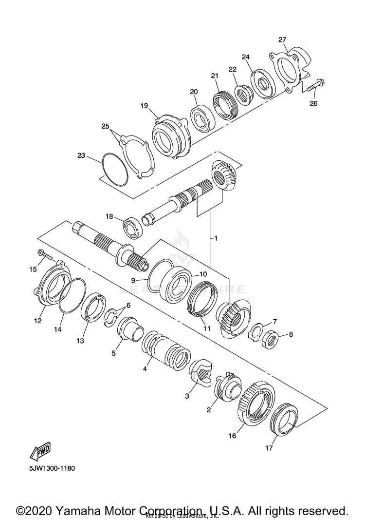 Middle Drive Gear Schematic
