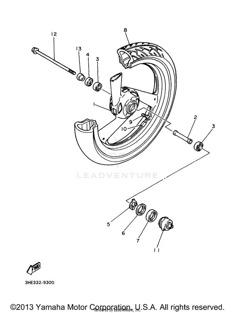 Front Wheel Schematic