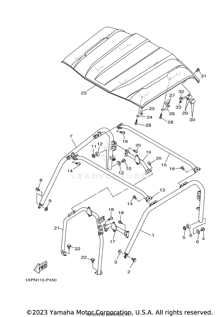 Guard 2 VIKING EPS RANCH - YXM70VPRLC - 2020 Schematic