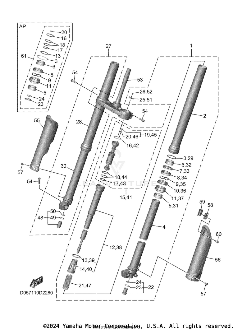 Front Fork Schematic