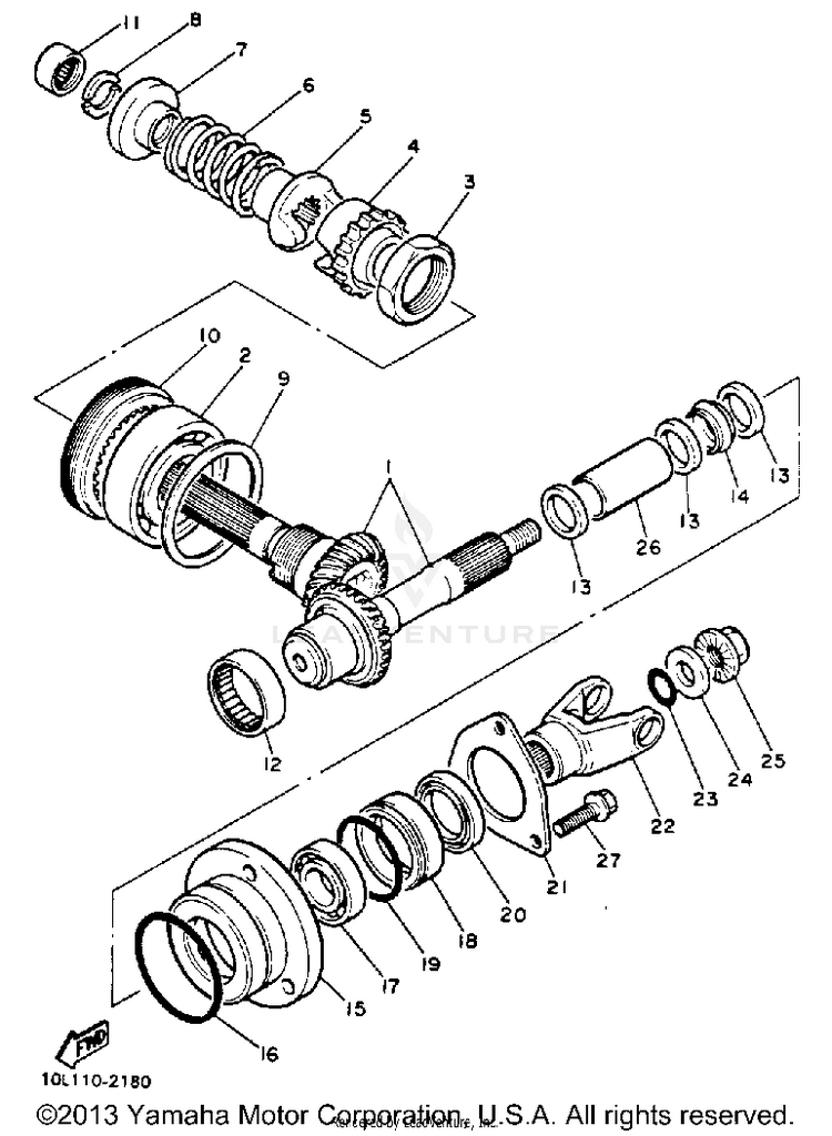 Middle Drive Gear Schematic