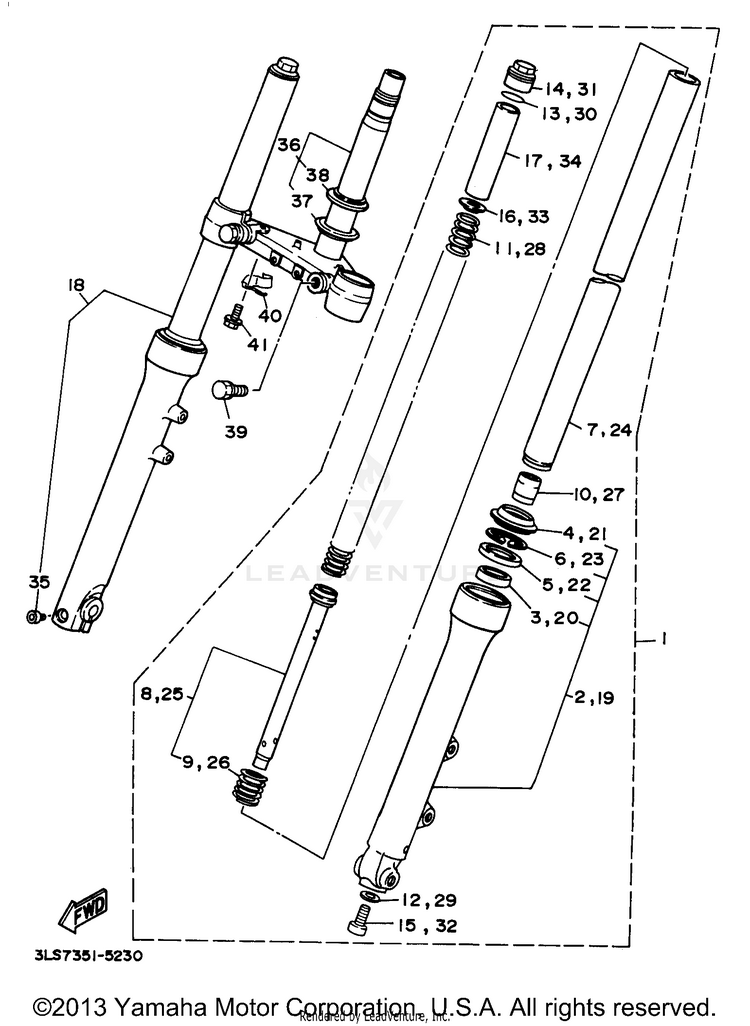 Front Fork Schematic