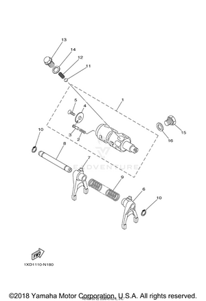 Shift Cam Fork Schematic