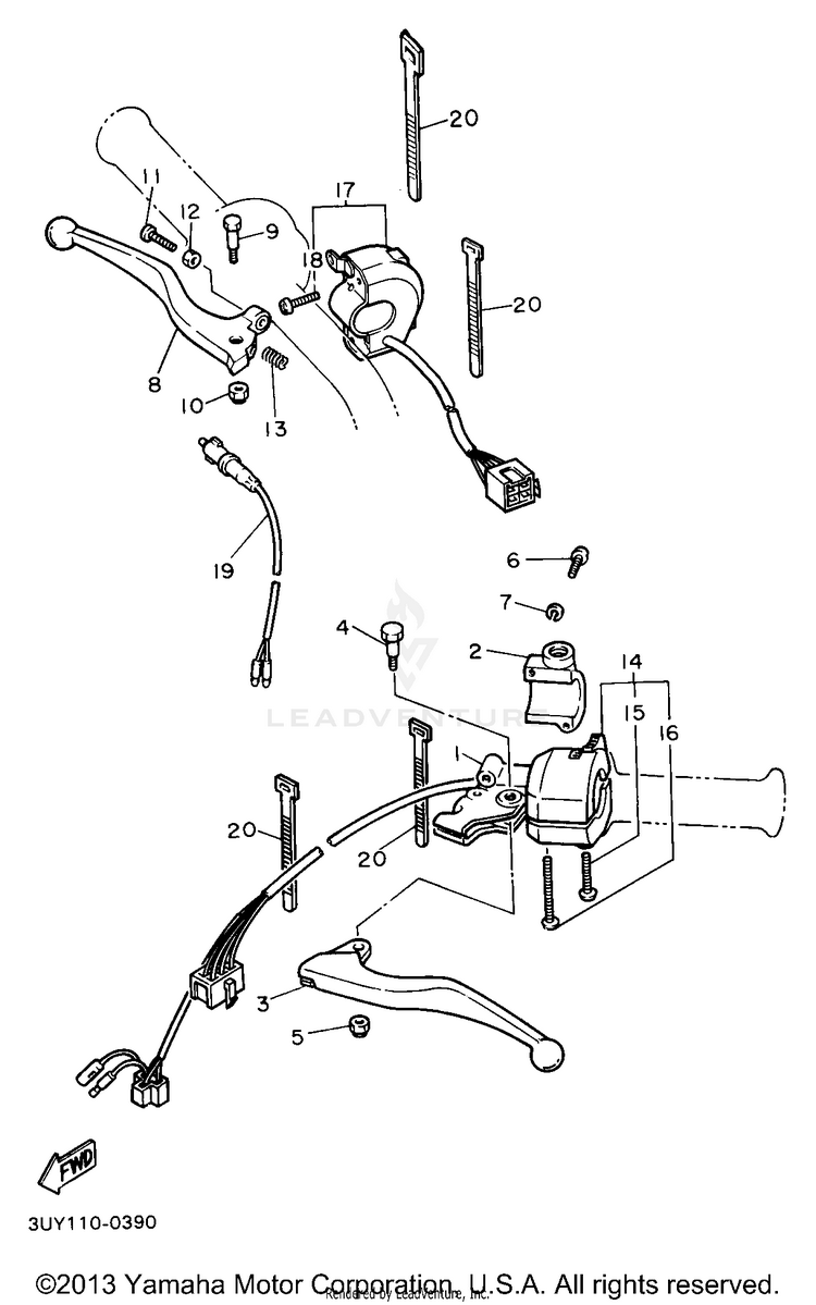 Handle Switch Lever Schematic