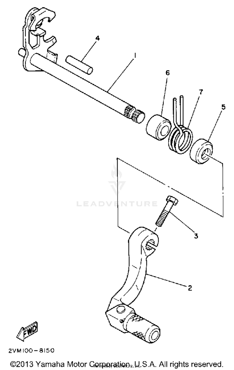 Shift Shaft Schematic