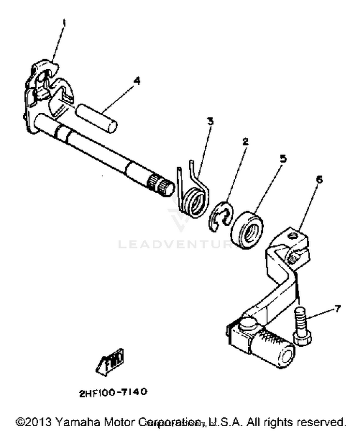 Shift Shaft Schematic